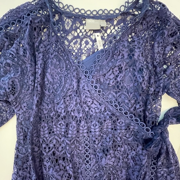 🎉HP🎉 ASOS Maternity lace wrap midi dress - Picture 4 of 5